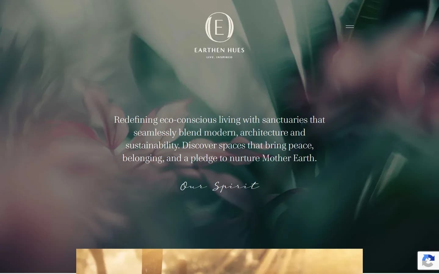 Earthen Hues real estate plotted development website homepage