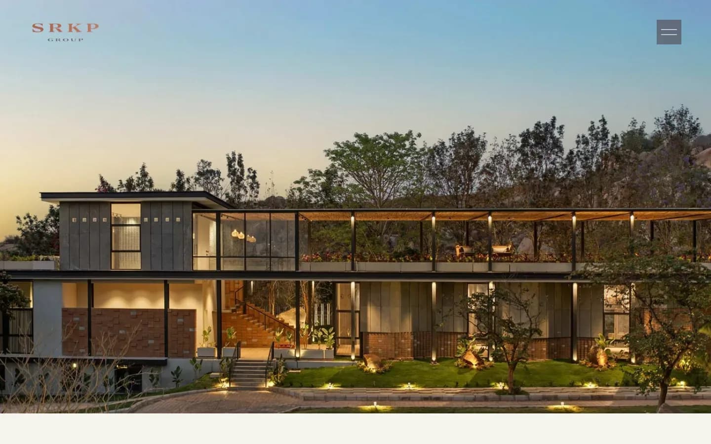 SRKP Group real estate brand website